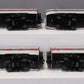 Lionel 2127460 O Gauge Erie Lackawanna 21" Passenger Car 4-Pack LN/Box