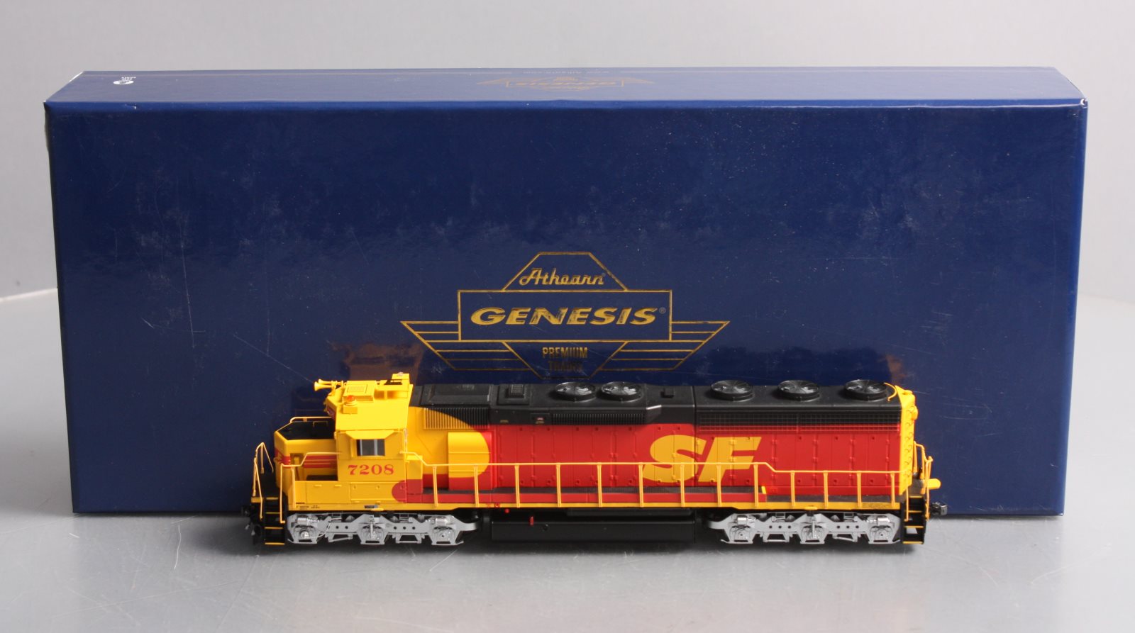 Athearn G86203 HO Scale Santa Fe SD45-2 Diesel Locomotive #7208 w/Tsunami2