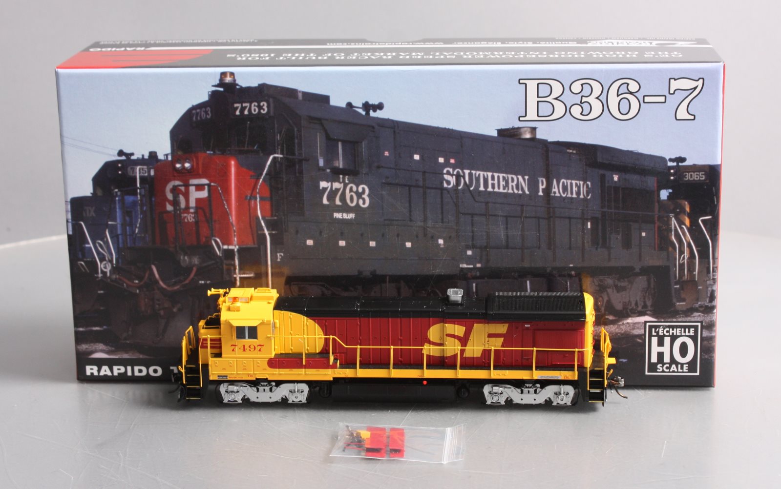 Rapido Trains 18560 HO ATSF B36-7 Diesel Locomotive #7497 w/DCC