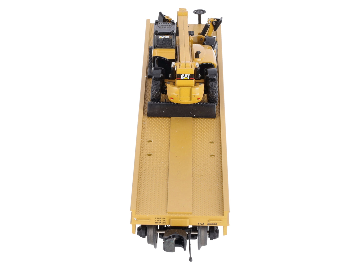 MTH 20-98445 O Gauge TTX Flatcar w/Bucket Loader #80635 LN/Box