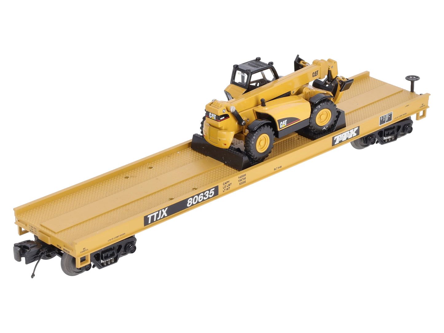 MTH 20-98445 O Gauge TTX Flatcar w/Bucket Loader #80635 LN/Box