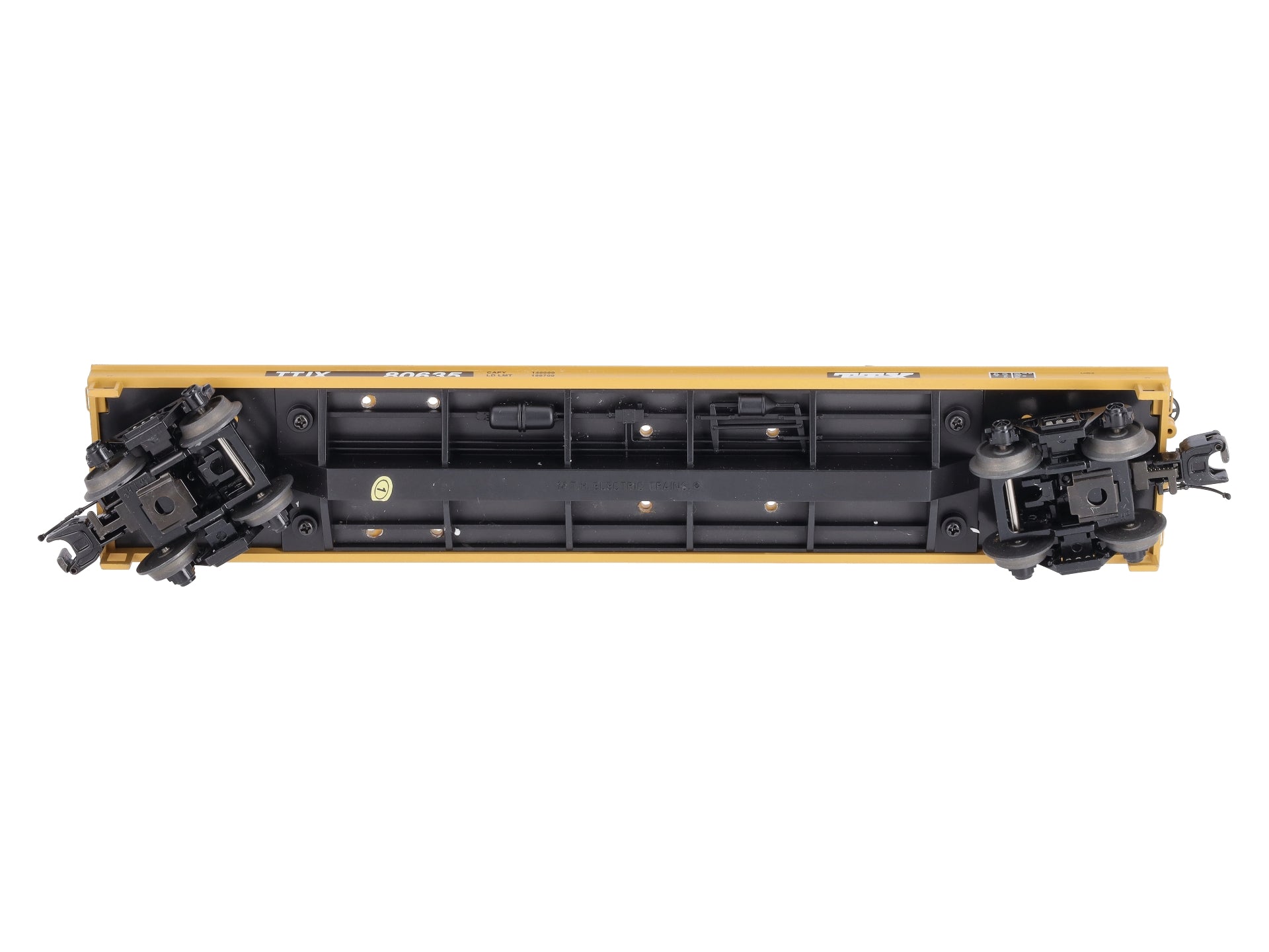 MTH 20-98445 O Gauge TTX Flatcar w/Bucket Loader #80635 LN/Box