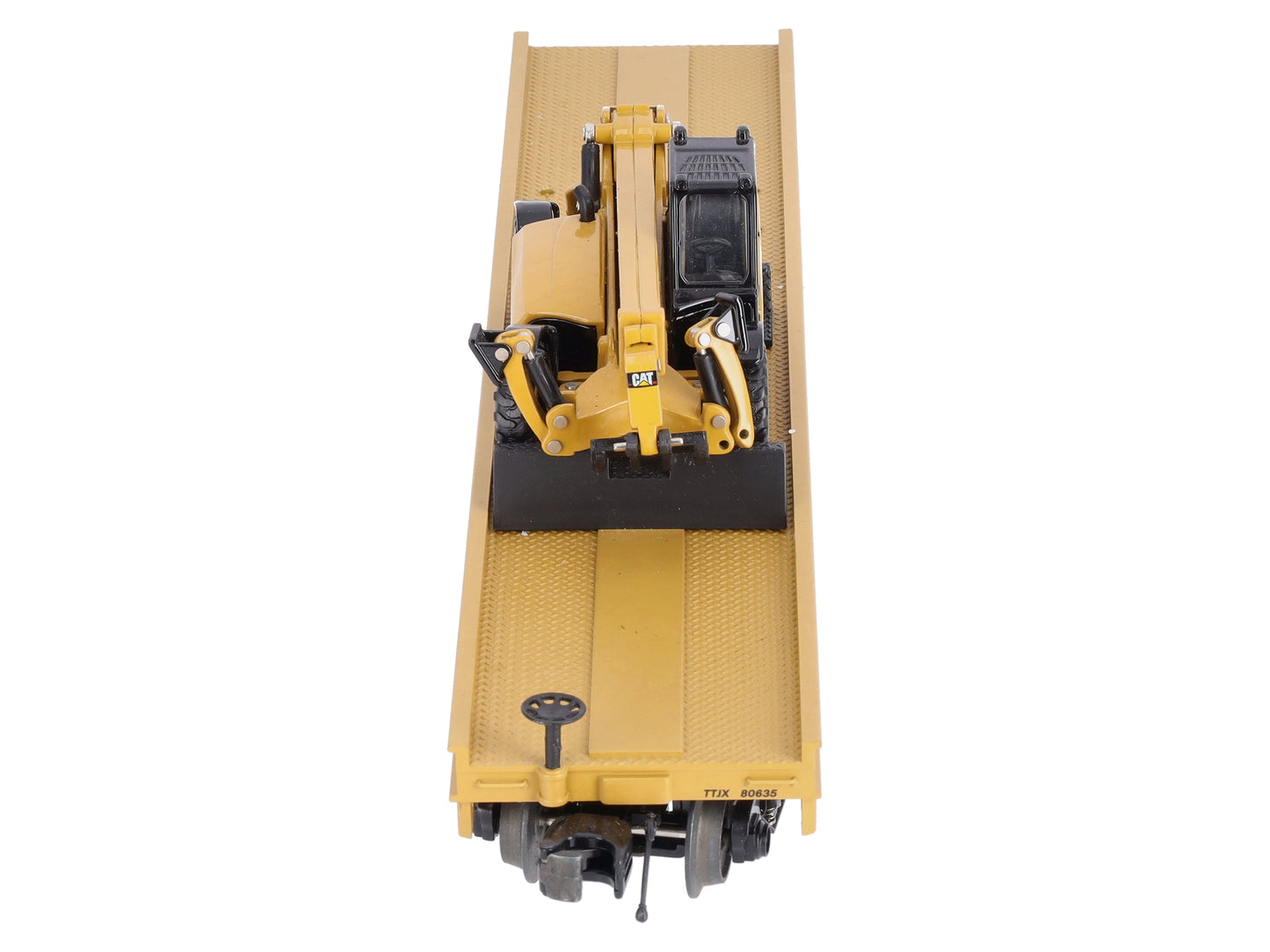 MTH 20-98445 O Gauge TTX Flatcar w/Bucket Loader #80635 LN/Box