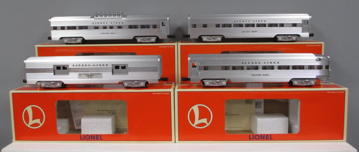 Lionel 6-19165 O Gauge Lionel Lines 4-Car Aluminum Passenger Set MT/Box