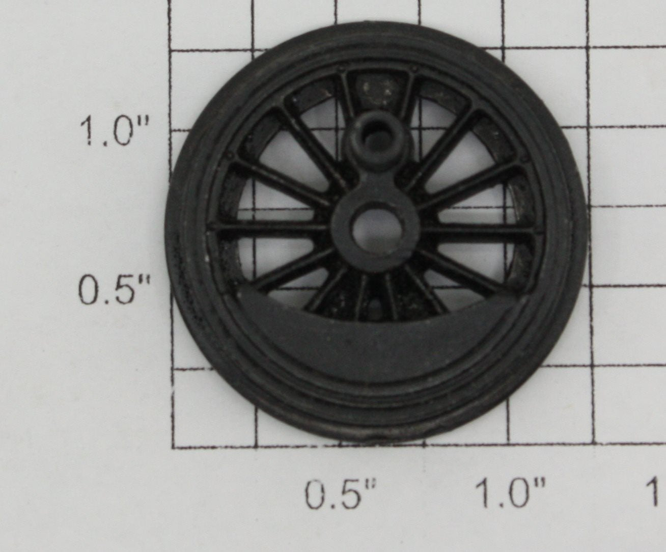 Lionel 18000-13 Black Open Spoke Plain Wheel with Long Eccentric Stud