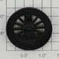 Lionel 18000-13 Black Open Spoke Plain Wheel with Long Eccentric Stud