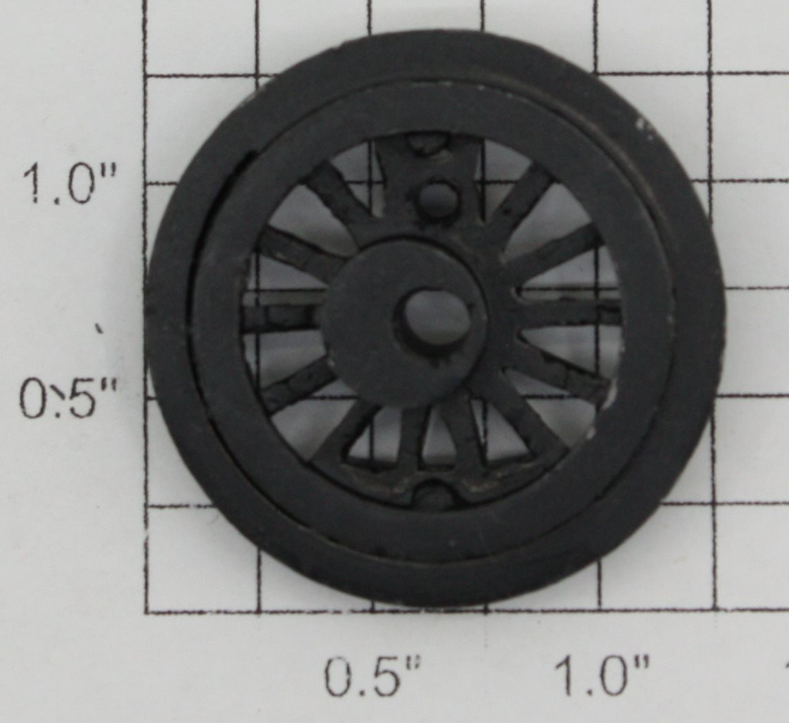 Lionel 18000-10 Black Open Spoke Plain Wheel with Short Eccentric Stud