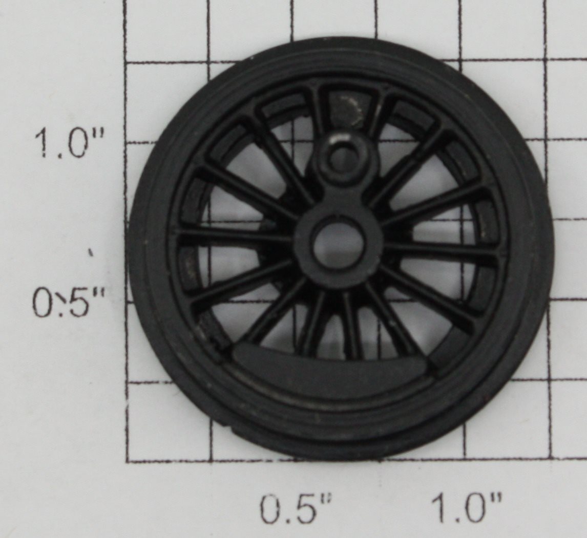 Lionel 18000-11 Black Open Spoke Geared Wheel with Short Eccentric Stud