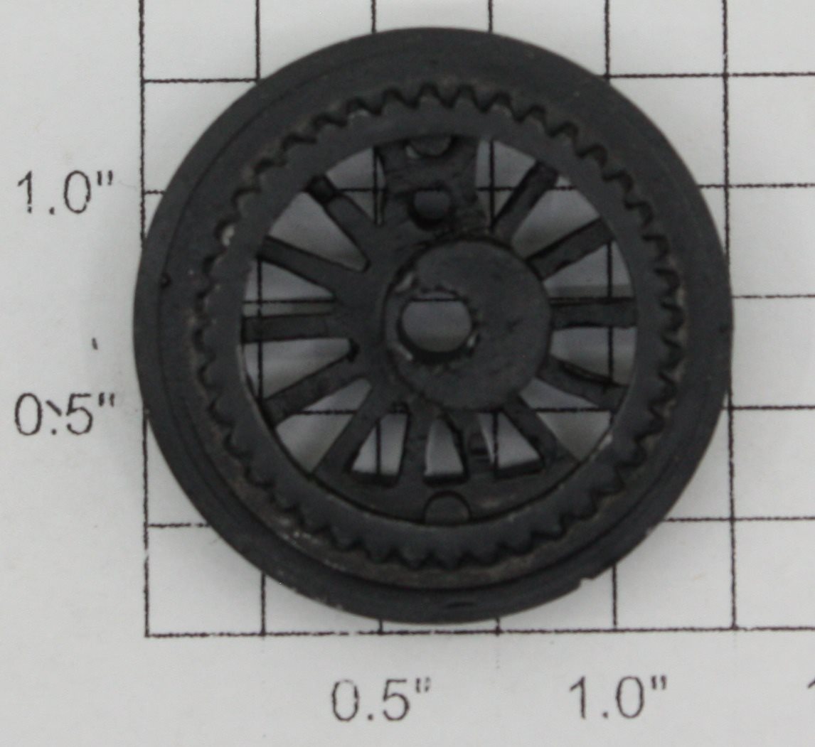 Lionel 18000-11 Black Open Spoke Geared Wheel with Short Eccentric Stud