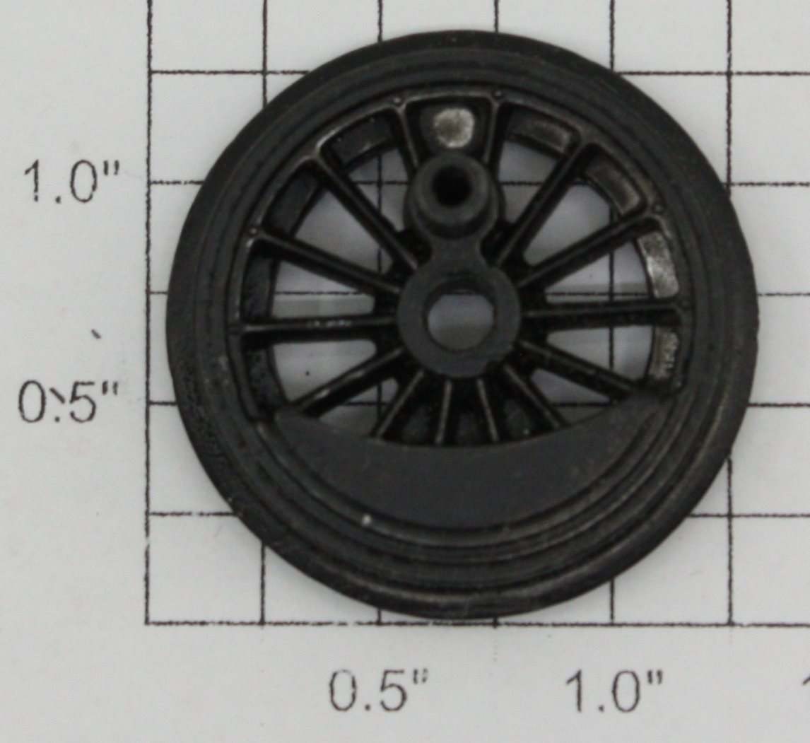 Lionel 18000-12 Black Open Spoke Geared Wheel with Long Eccentric Stud