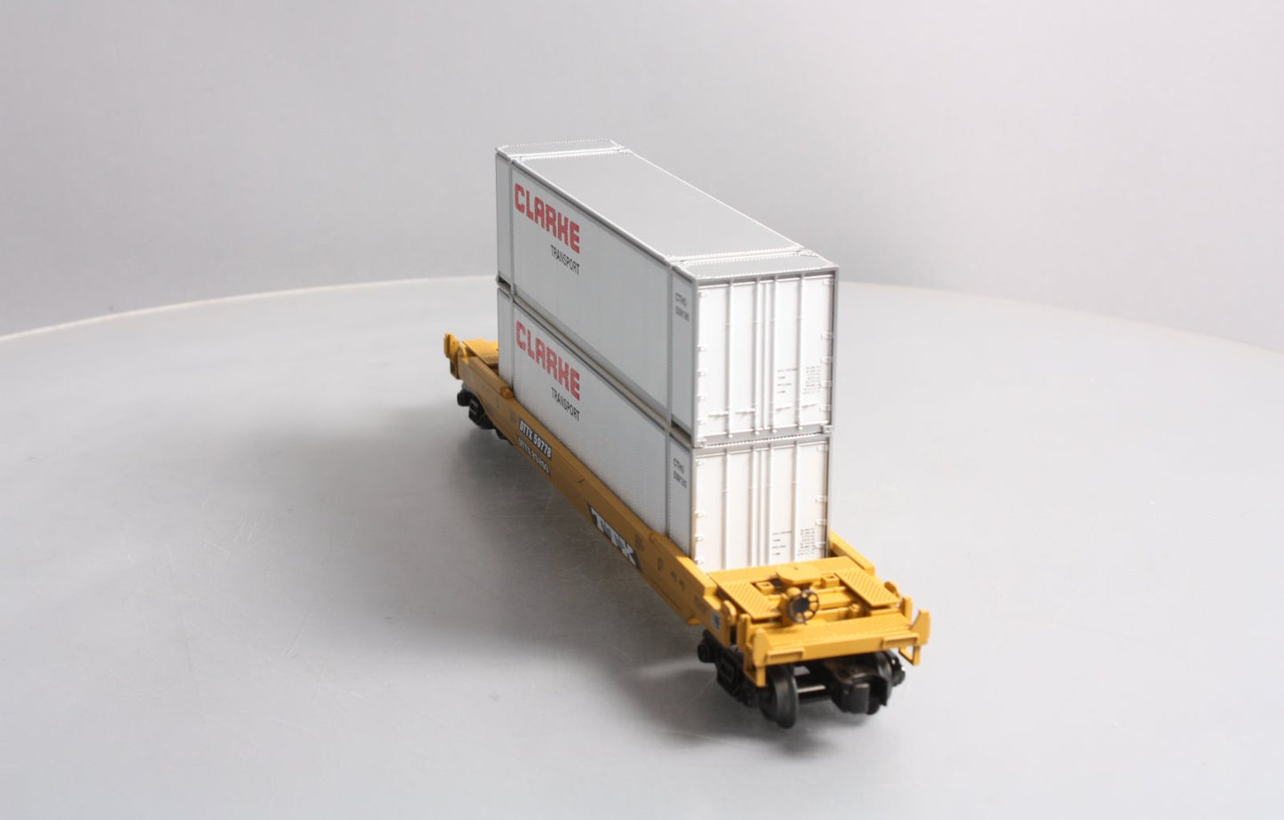 MTH 30-76622 O TTX Husky Stack Intermodal Well Car w/Load 3-Rail RailKing #25203