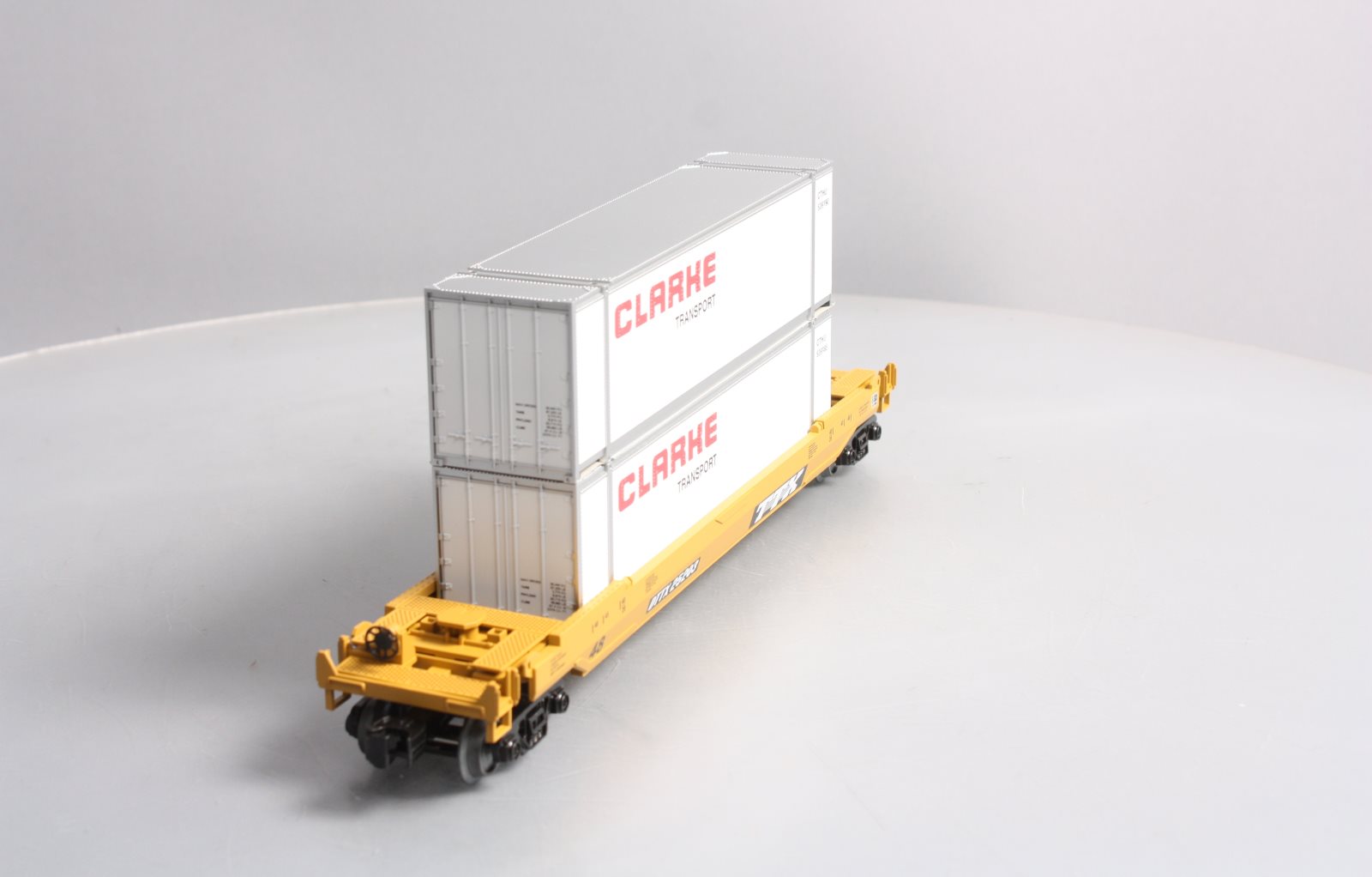 MTH 30-76622 O TTX Husky Stack Intermodal Well Car w/Load 3-Rail RailKing #25203