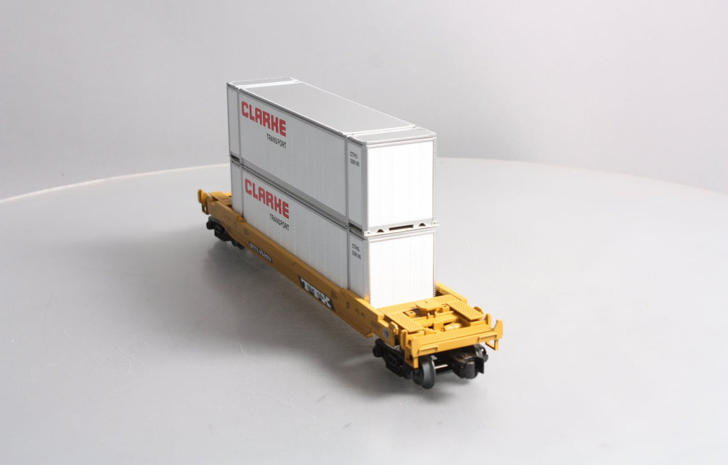 MTH 30-76622 O TTX Husky Stack Intermodal Well Car w/Load 3-Rail RailKing #25203