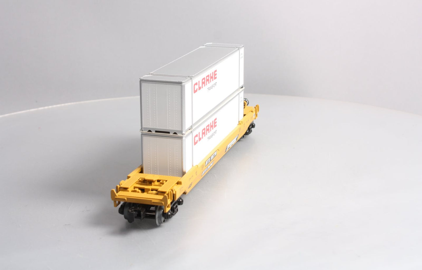 MTH 30-76622 O TTX Husky Stack Intermodal Well Car w/Load 3-Rail RailKing #25203
