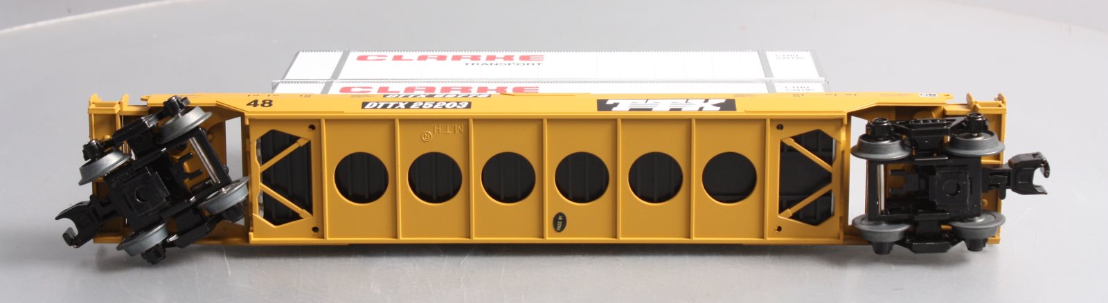 MTH 30-76622 O TTX Husky Stack Intermodal Well Car w/Load 3-Rail RailKing #25203