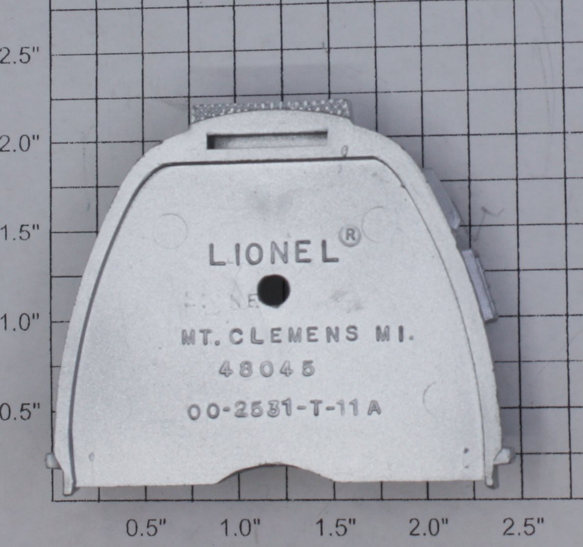 Lionel 2531-10 Observation Car Silver Rear Skirt With Lettering