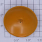 Lionel 465-7 Damaged Metal Yellow Antenna Dish - Satellite Launching Car