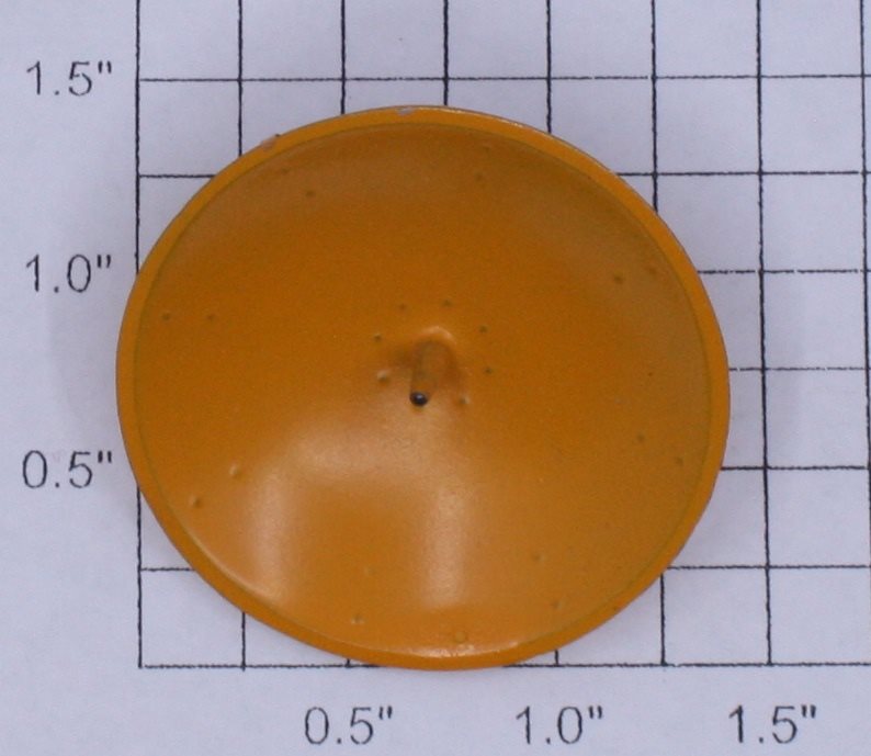 Lionel 465-7 Damaged Metal Yellow Antenna Dish - Satellite Launching Car