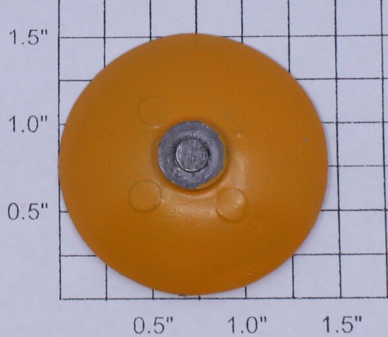 Lionel 465-7 Damaged Metal Yellow Antenna Dish - Satellite Launching Car