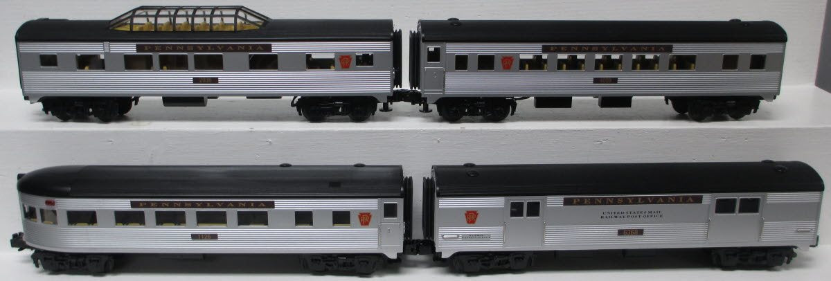 MTH 30-6070 O Pennsylvania O-27 Streamlined Passenger Set (Set of 4) LN/Box
