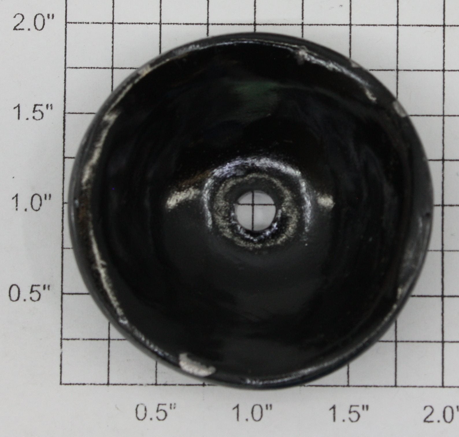 Gilbert 1931-42 Metal Black Steam Dome for Hudson Erector Locomotive