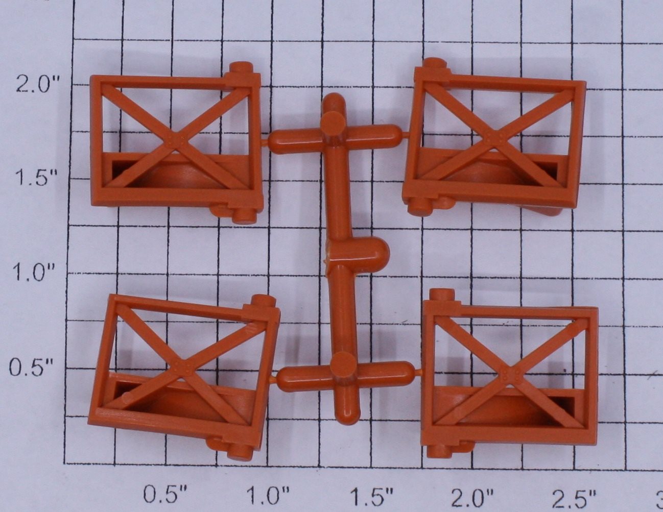 Lionel 3656-72 Orange Gate (Set of 4)