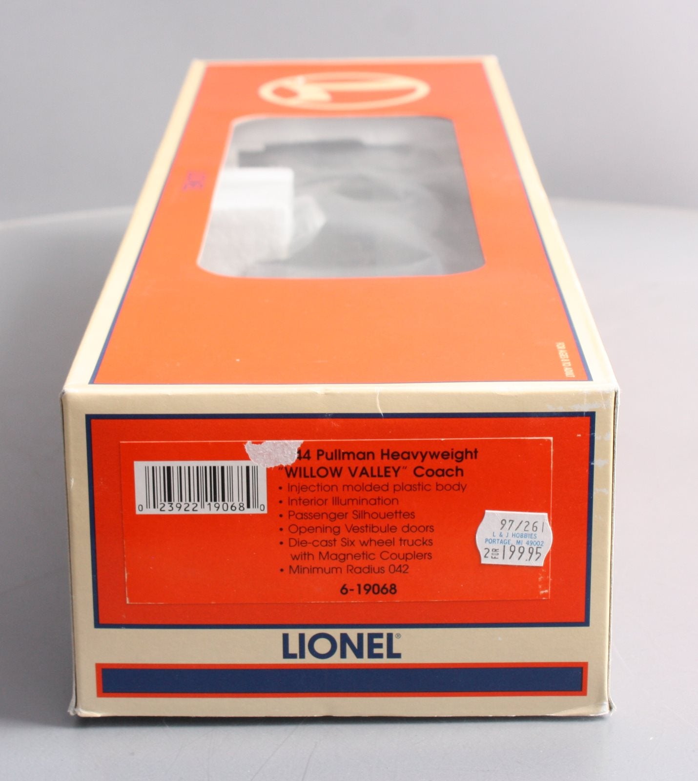 Lionel 6-19068 O Gauge NYC "Willow Valley" Heavyweight Coach LN/Box