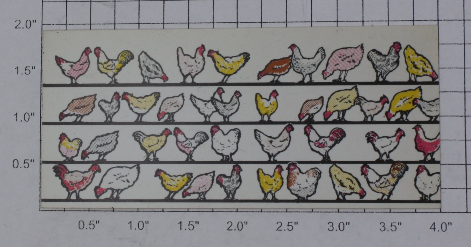 Lionel 6434-7 Poultry Car Chickens Side Panel Screen