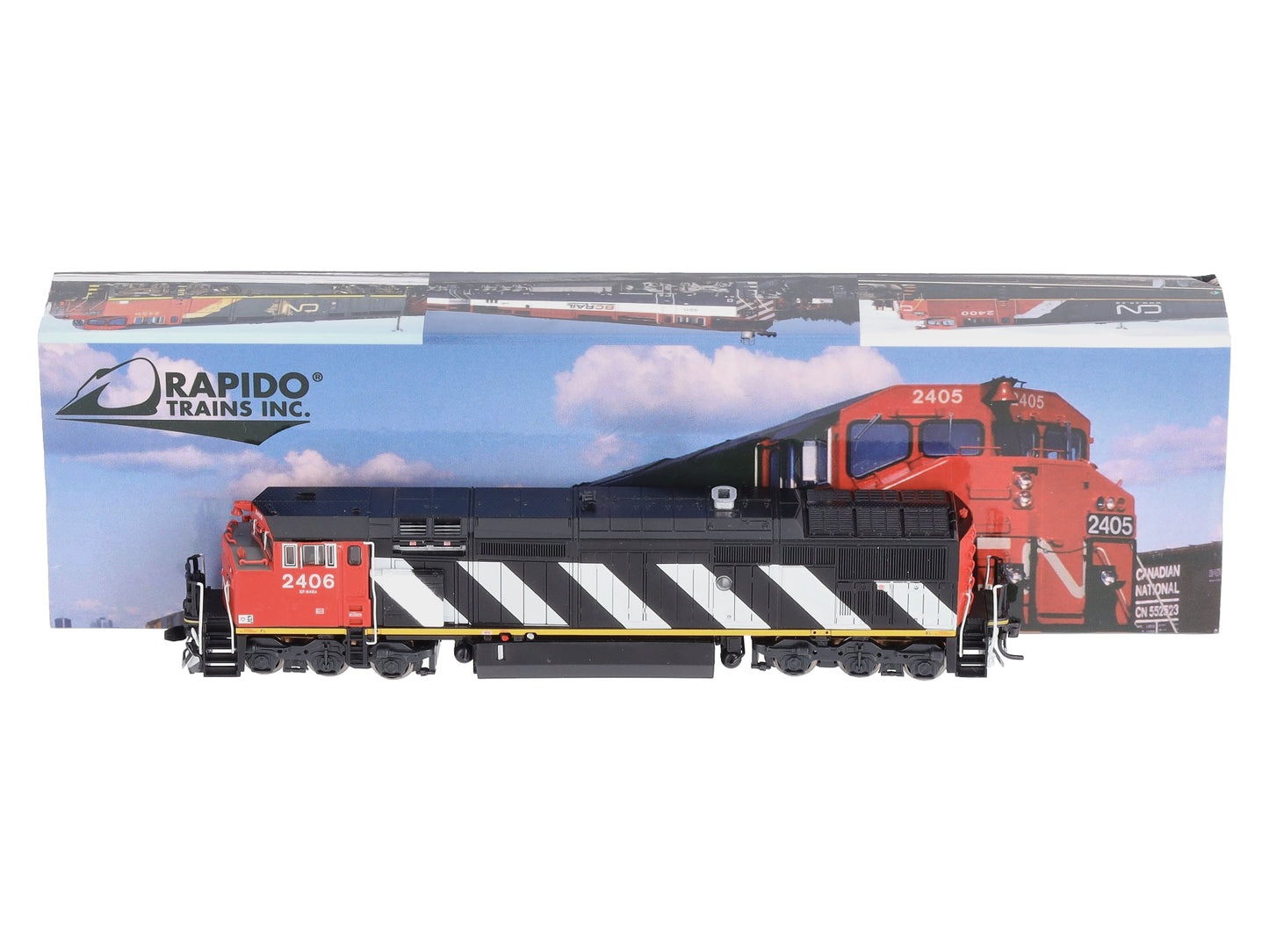 Rapido Trains 540502 N Canadian National Dash 8-40CM Diesel w/ DCC/Sound #2406