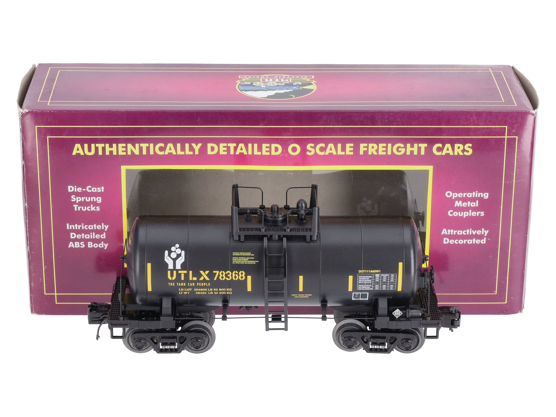 MTH 20-96724 O UTLX 8,000-Gallon Tank Car #78368