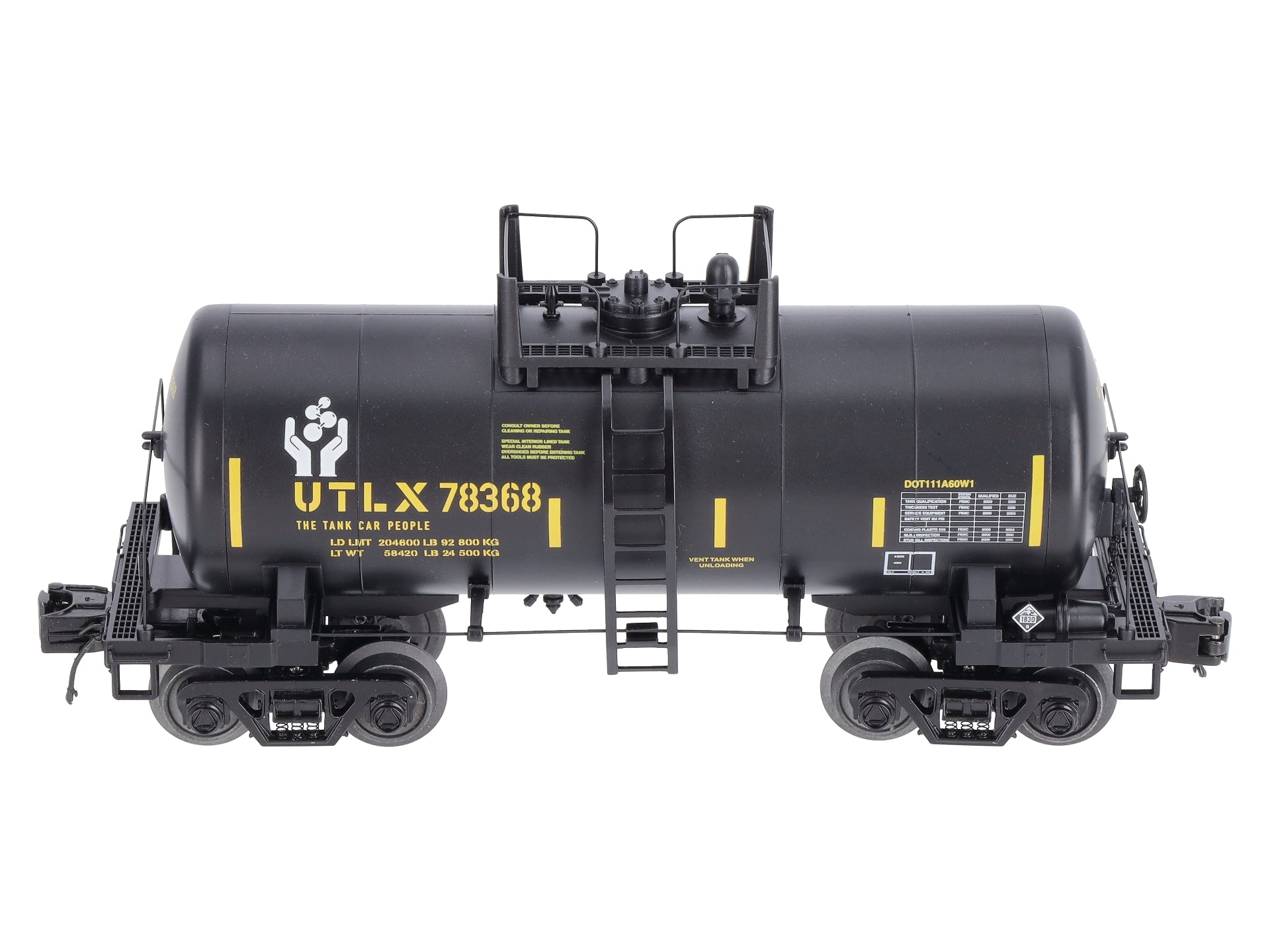 MTH 20-96724 O UTLX 8,000-Gallon Tank Car #78368