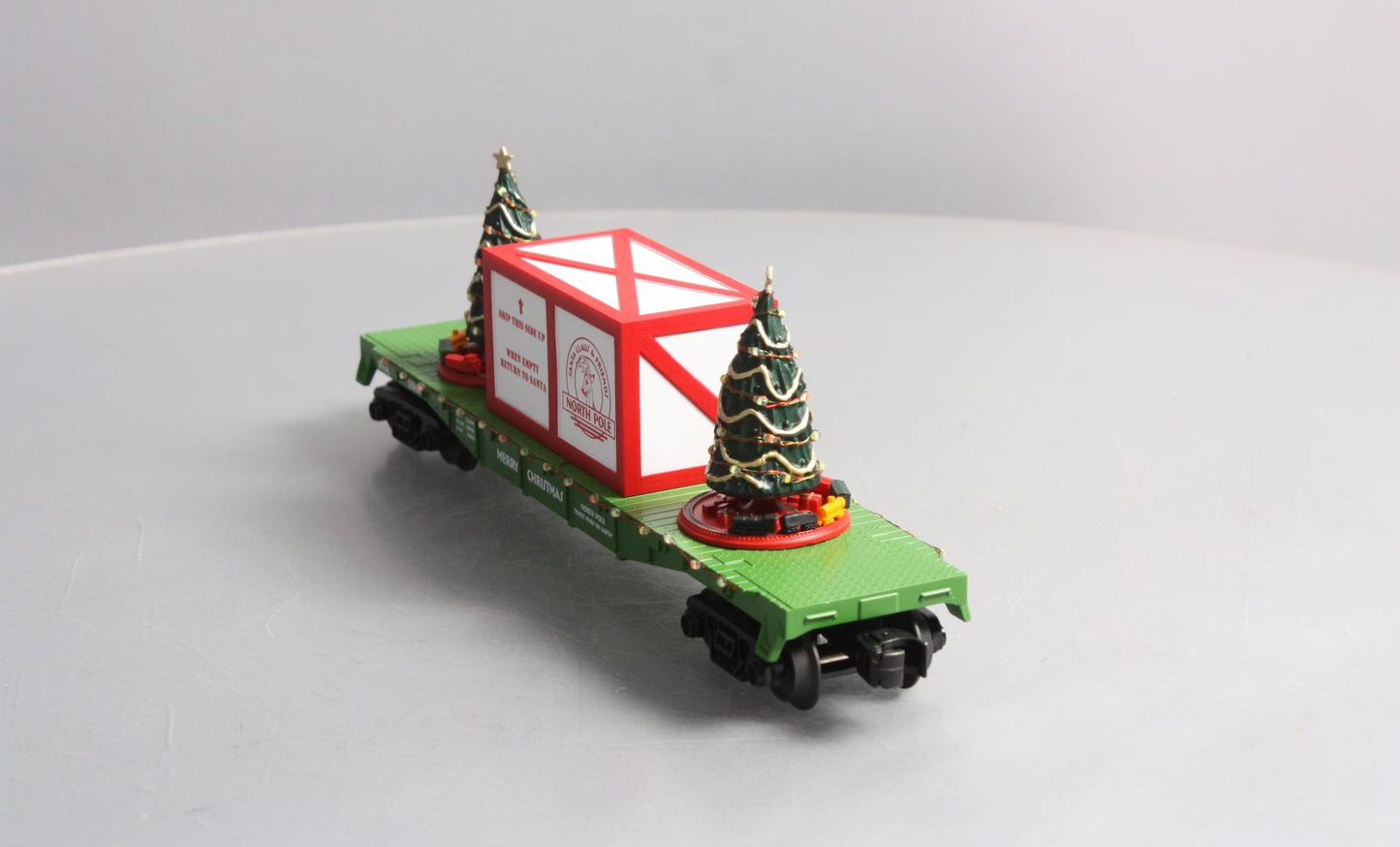 MTH 30-76733 O Christmas Flatcar with Lighted Christmas Trees