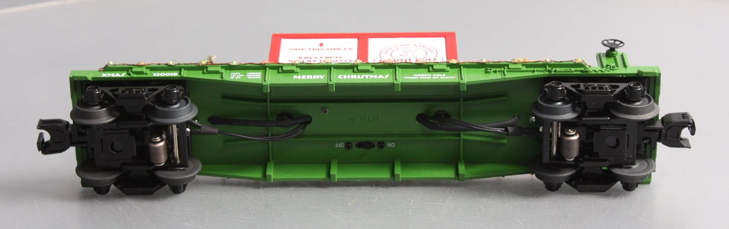 MTH 30-76733 O Christmas Flatcar with Lighted Christmas Trees