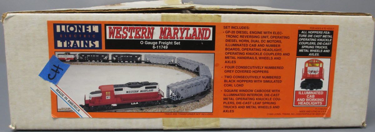 Lionel 6-11749 O Gauge Western Maryland Service Station Diesel Train Set NIB