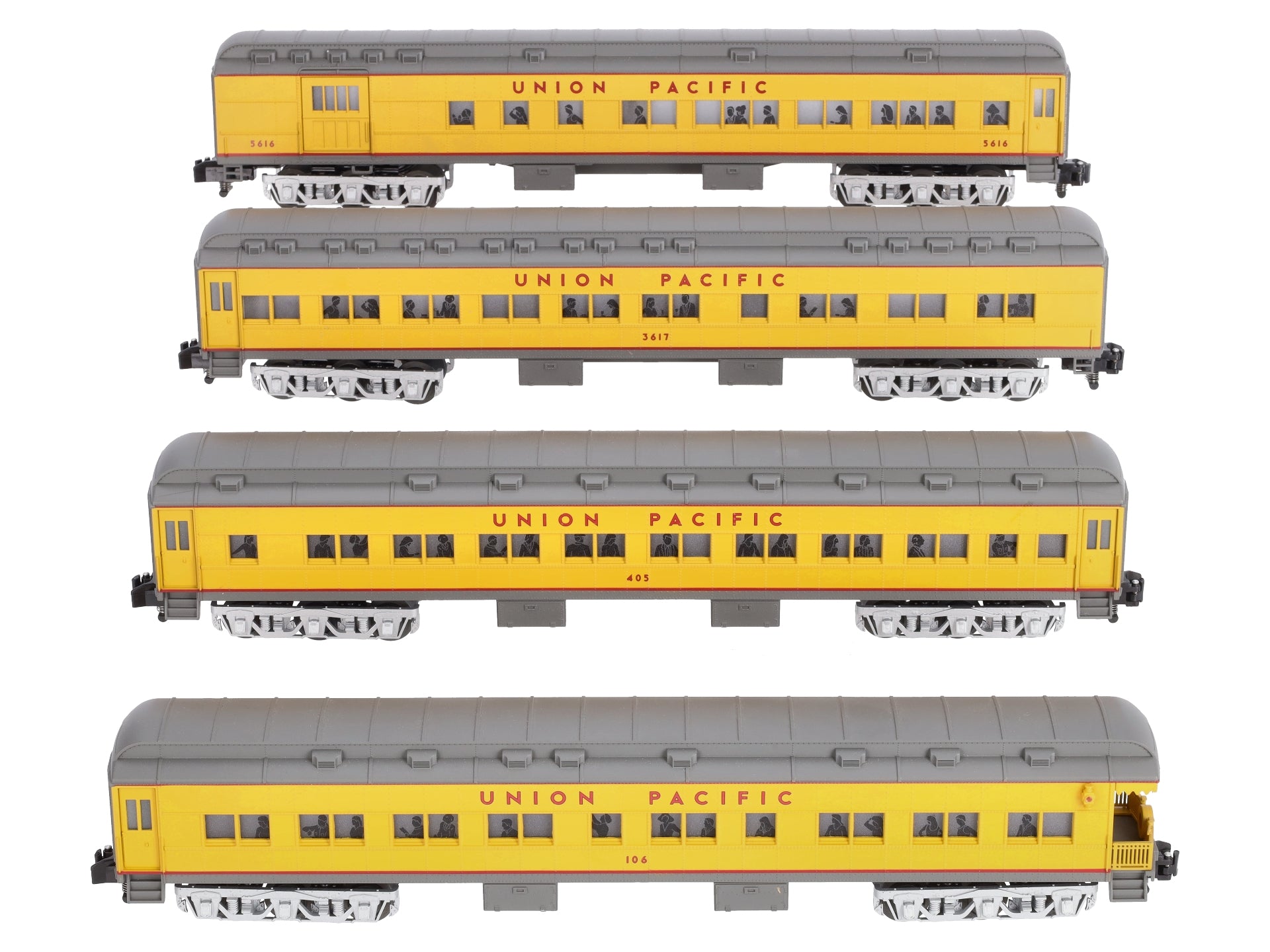 American Flyer 6-48978 S Union Pacific Heavyweight Passenger Car (Set of 4) MT/Box