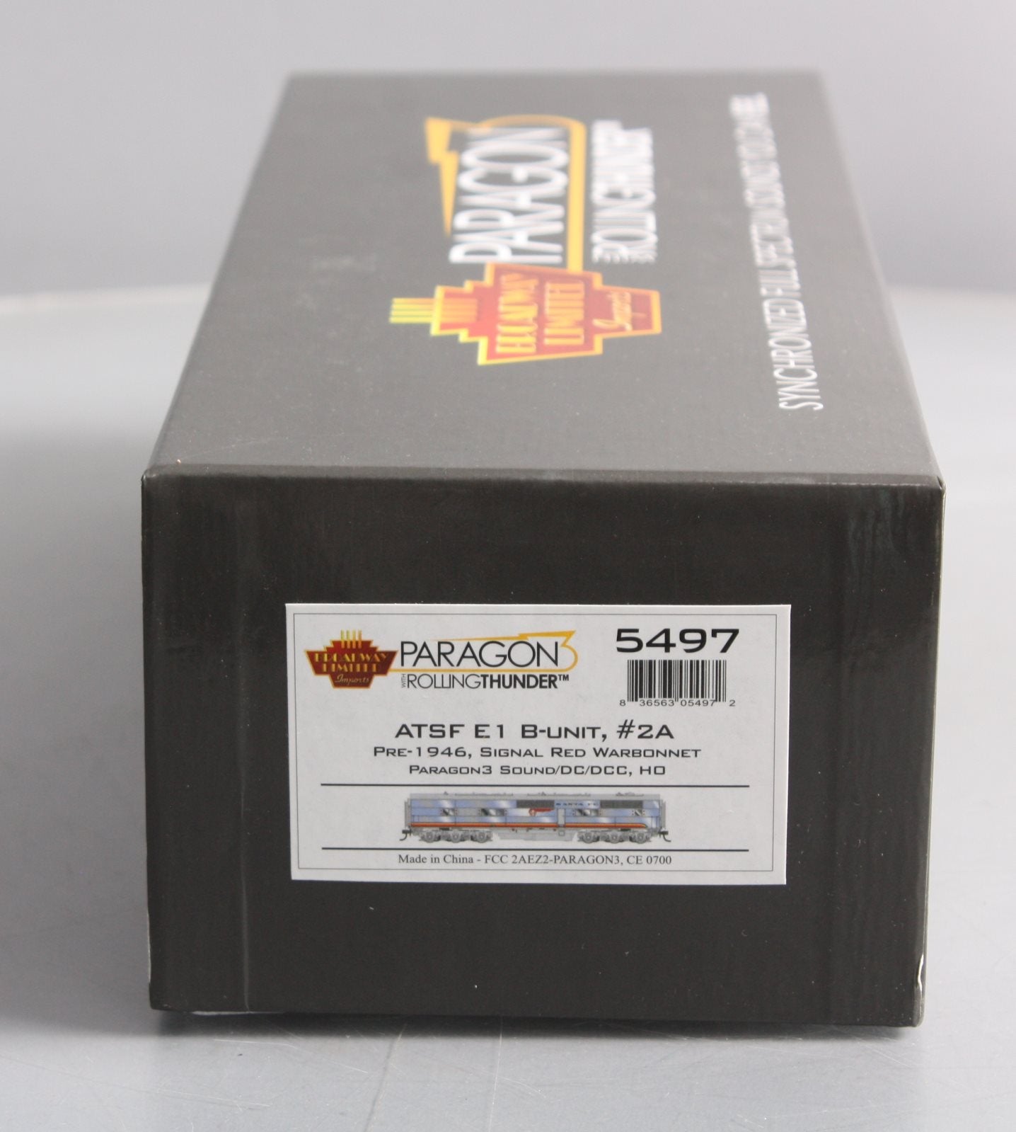 Broadway Limited 5497 HO ATSF EMC E-1B P3 Diesel Locomotive #2A