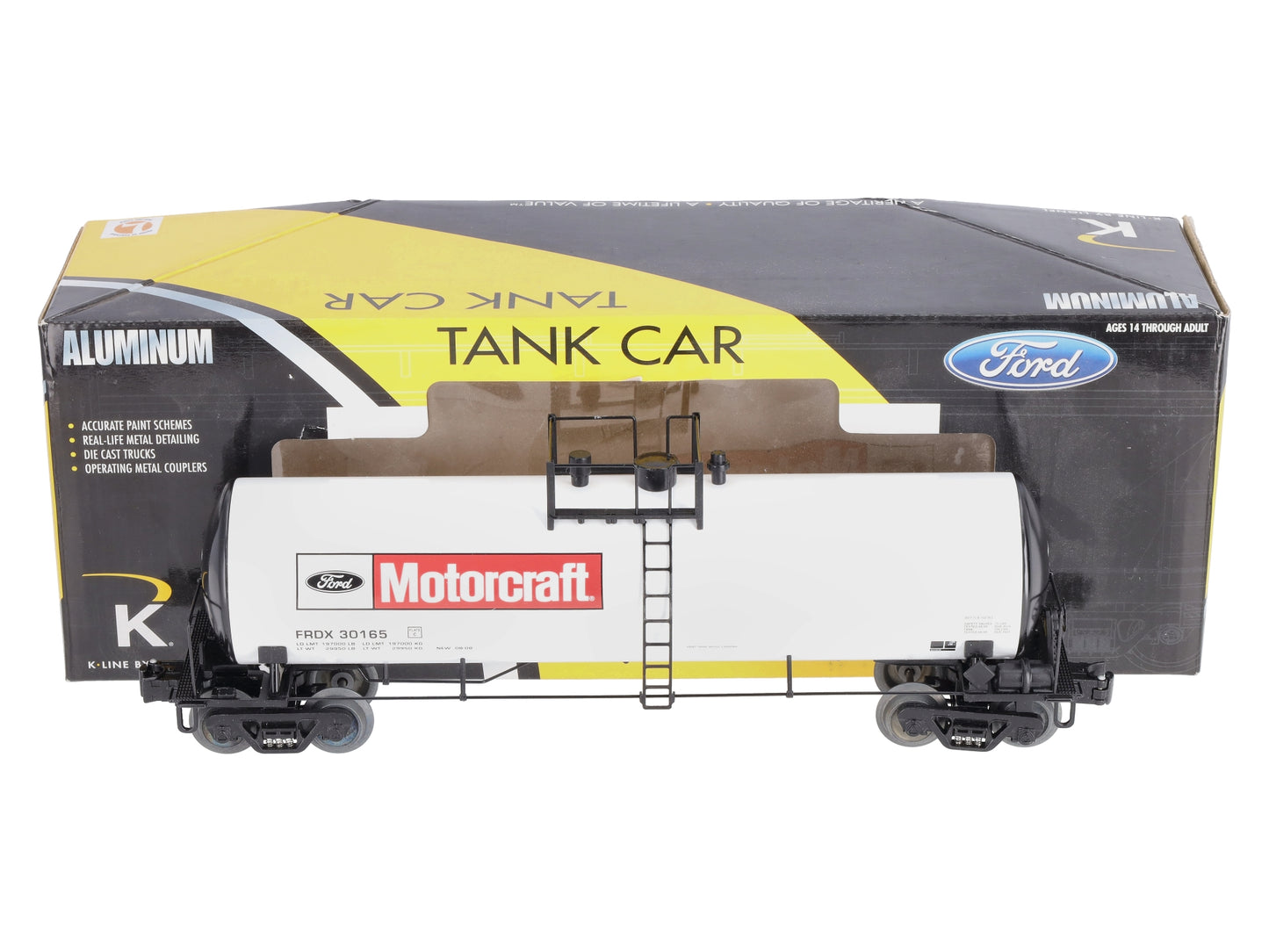 K-Line 6-22644 O Ford Motorcraft 48' Modern Aluminum Tank Car LN/Box