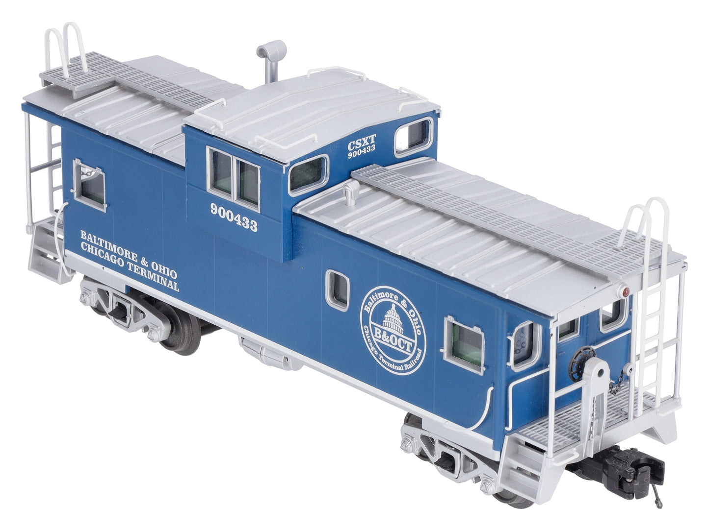 MTH 20-91423 O Gauge CSX Extended Vision Caboose #900433