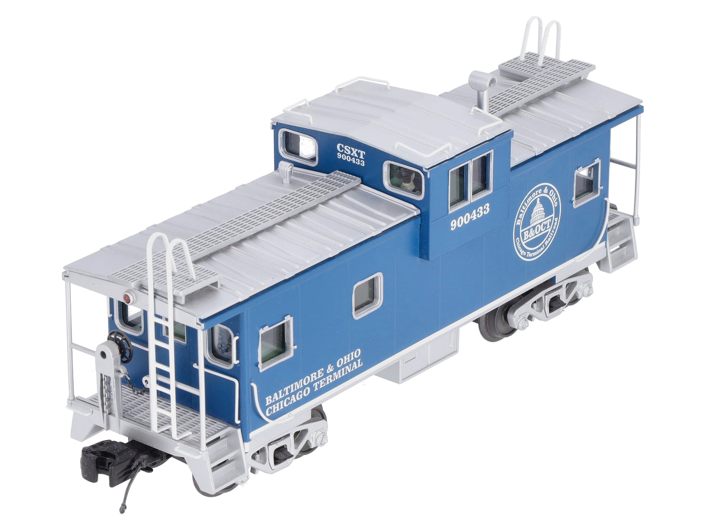 MTH 20-91423 O Gauge CSX Extended Vision Caboose #900433