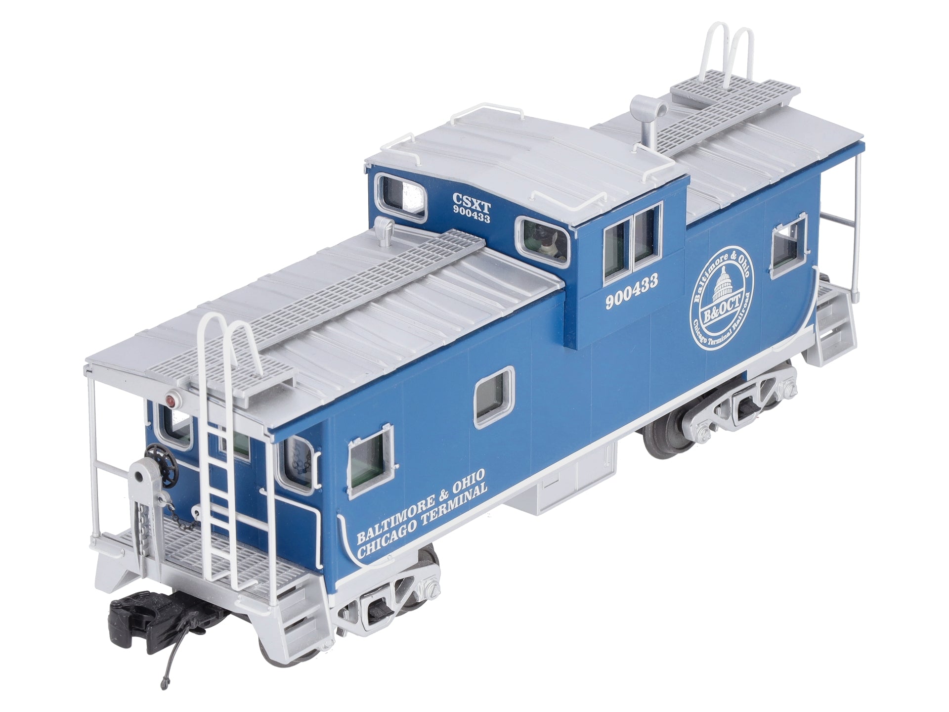 MTH 20-91423 O Gauge CSX Extended Vision Caboose #900433