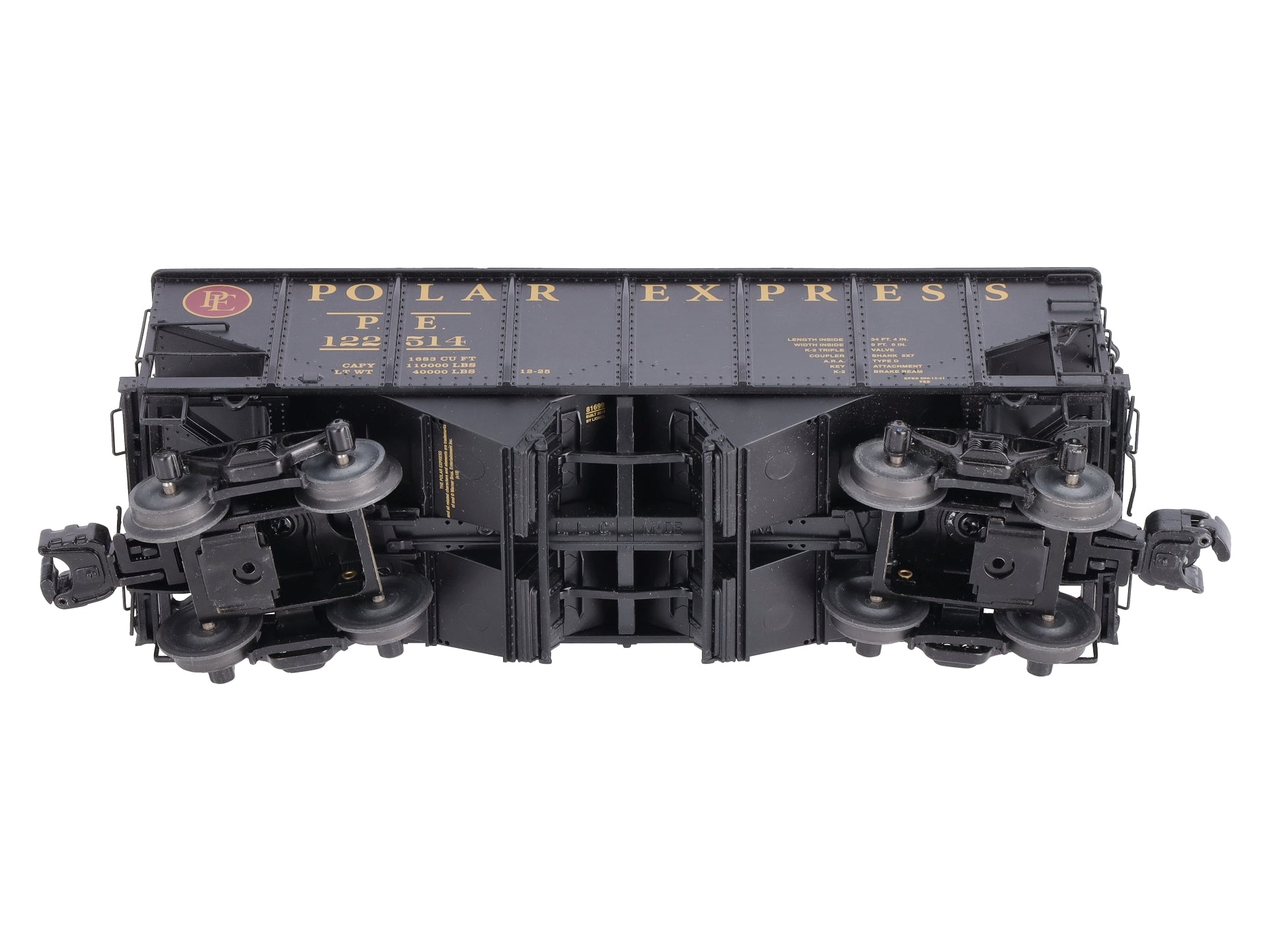 Lionel 6-81699 O Polar Express GLA Twin Hopper #122514