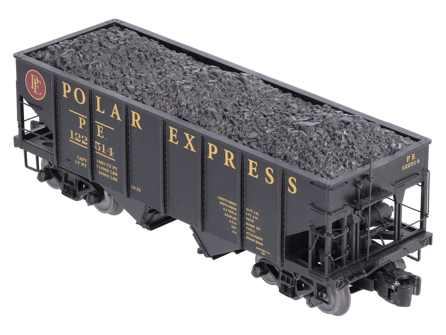 Lionel 6-81699 O Polar Express GLA Twin Hopper #122514