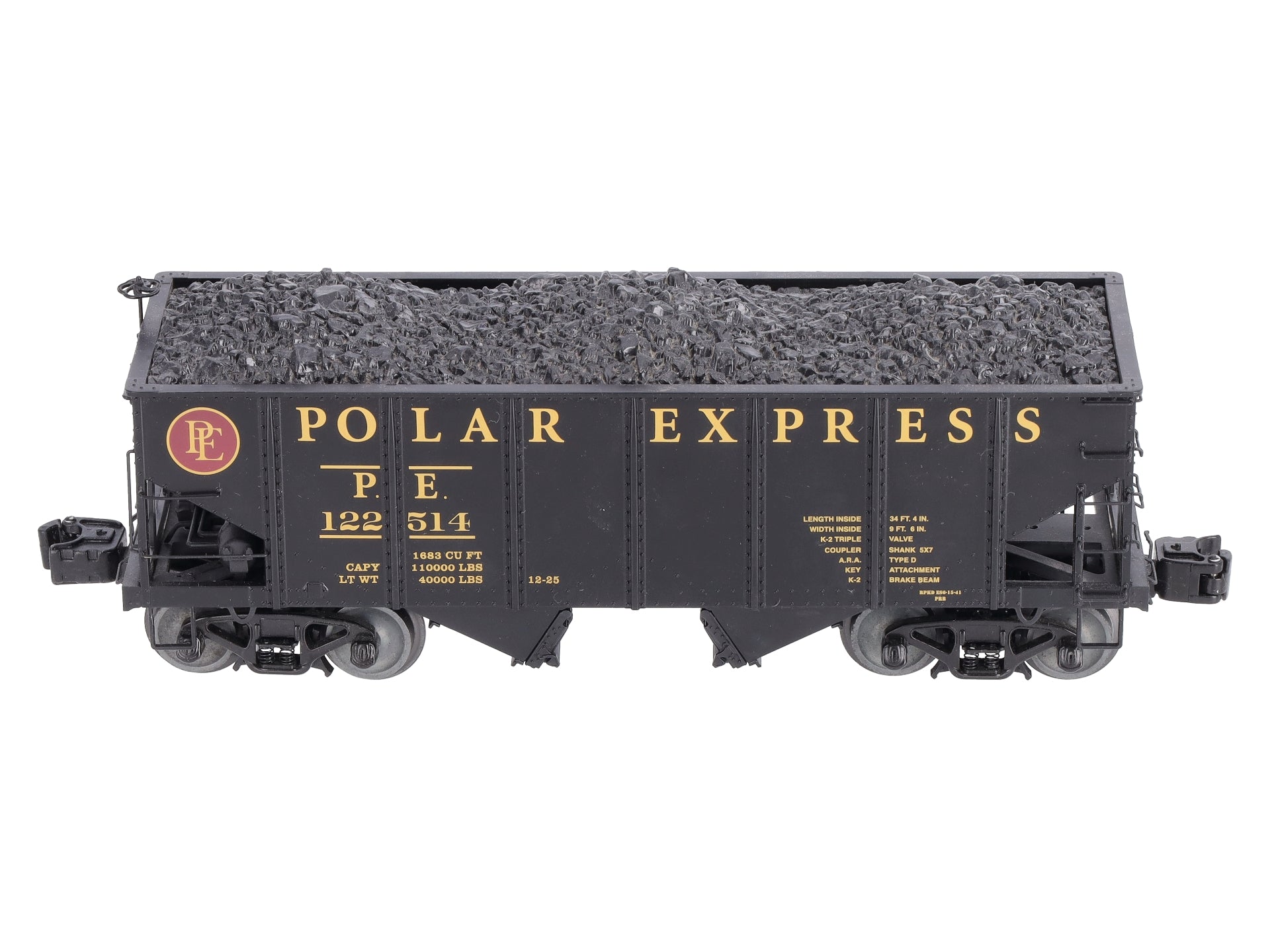 Lionel 6-81699 O Polar Express GLA Twin Hopper #122514