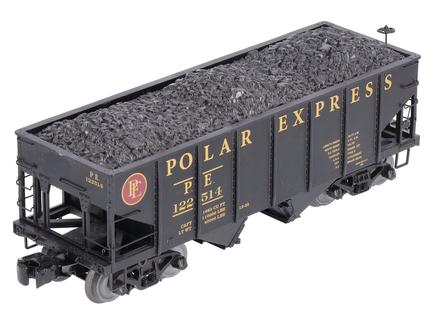 Lionel 6-81699 O Polar Express GLA Twin Hopper #122514
