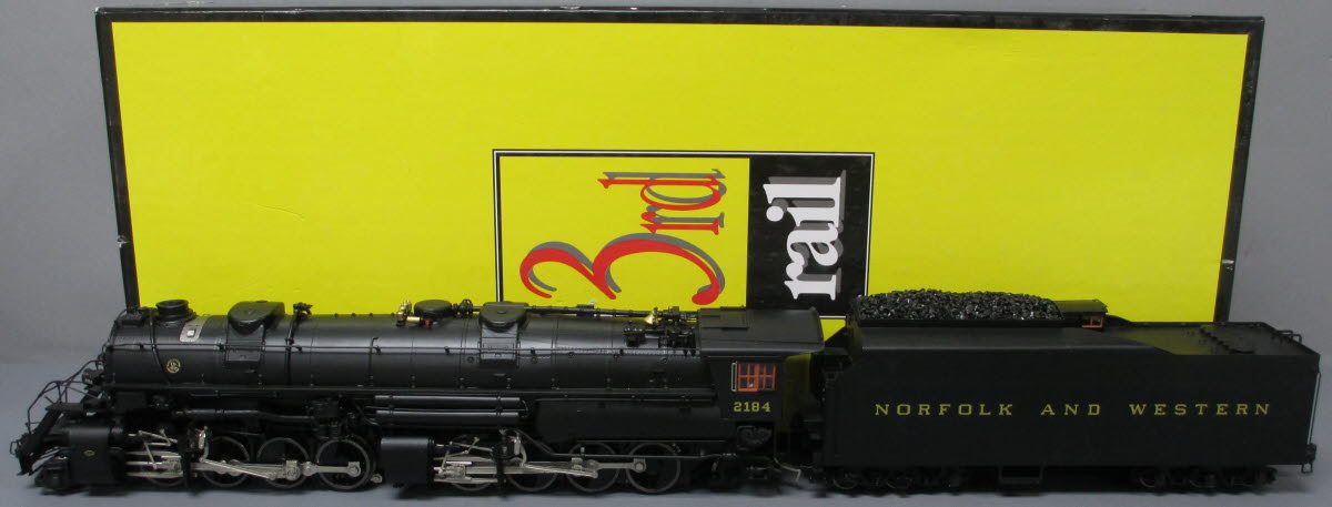 3rd Rail Brass 2184 O Gauge N&W Y-6b 2-8-8-2 Steam Locomotive & Tender #2184 MT/Box
