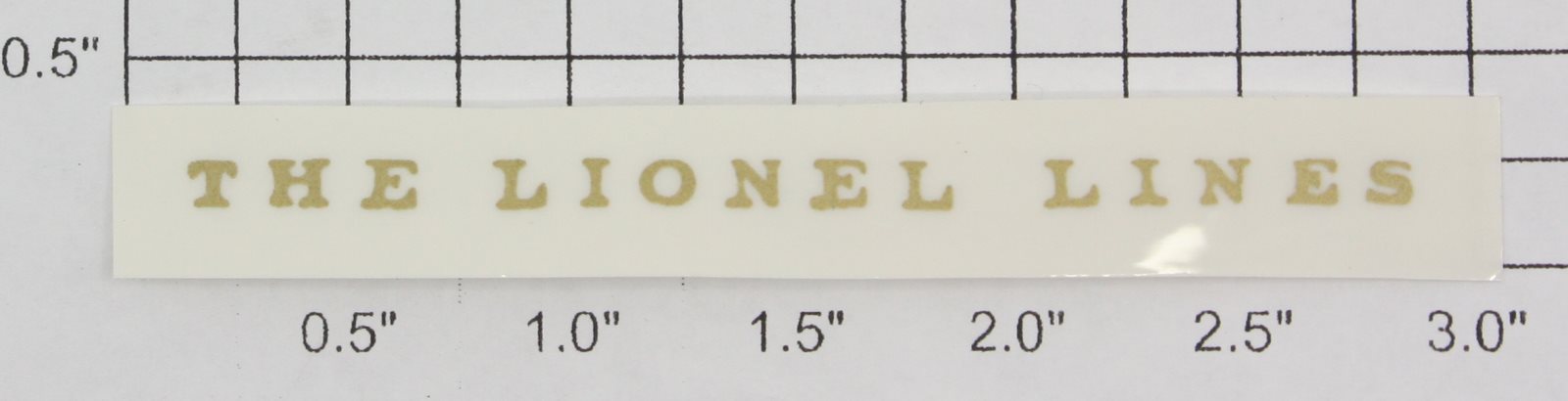 Lionel 811-11 Gold Lettering 