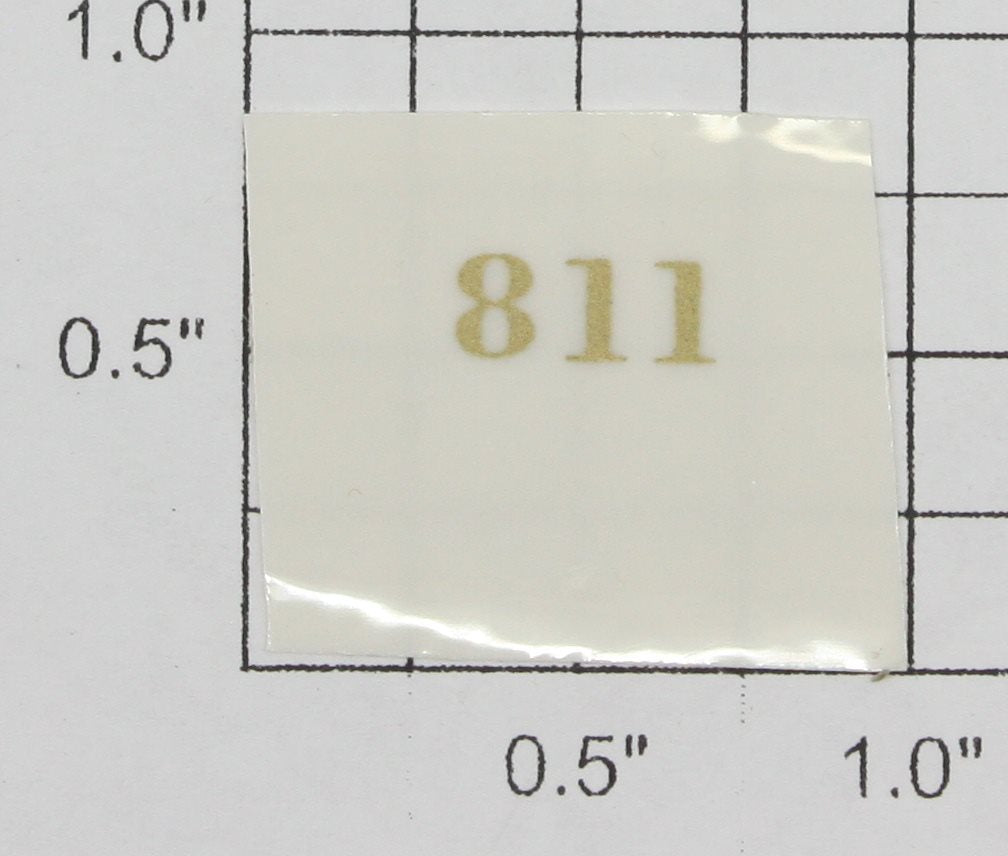 Lionel 811-11 Gold Lettering "811" Sticker Decal
