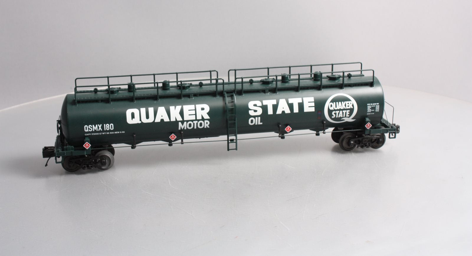 MTH 20-96232 O Scale Quaker State 20K Gal Tank Car #180 LN/Box