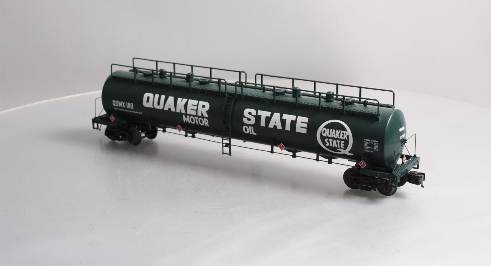 MTH 20-96232 O Scale Quaker State 20K Gal Tank Car #180 LN/Box