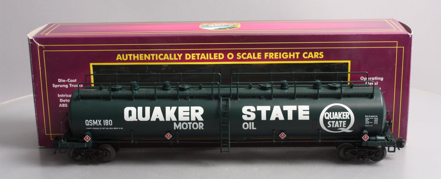 MTH 20-96232 O Scale Quaker State 20K Gal Tank Car #180 LN/Box